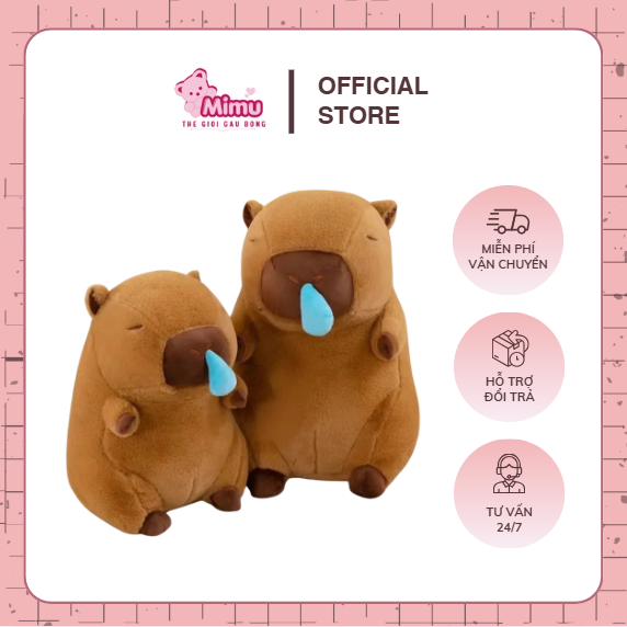Gấu Bông Capybara Dễ Thương – Món Quà Hot Trend Được Yêu Thích Nhất Hiện Nay - Image 3
