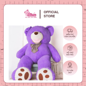 Gấu tetdy angel tím, đa dạng size