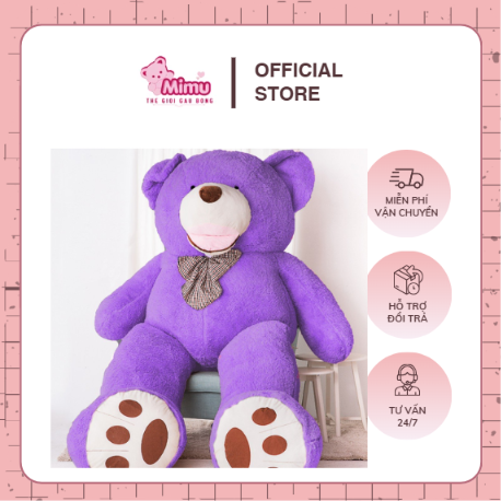 Gấu tetdy angel tím, đa dạng size